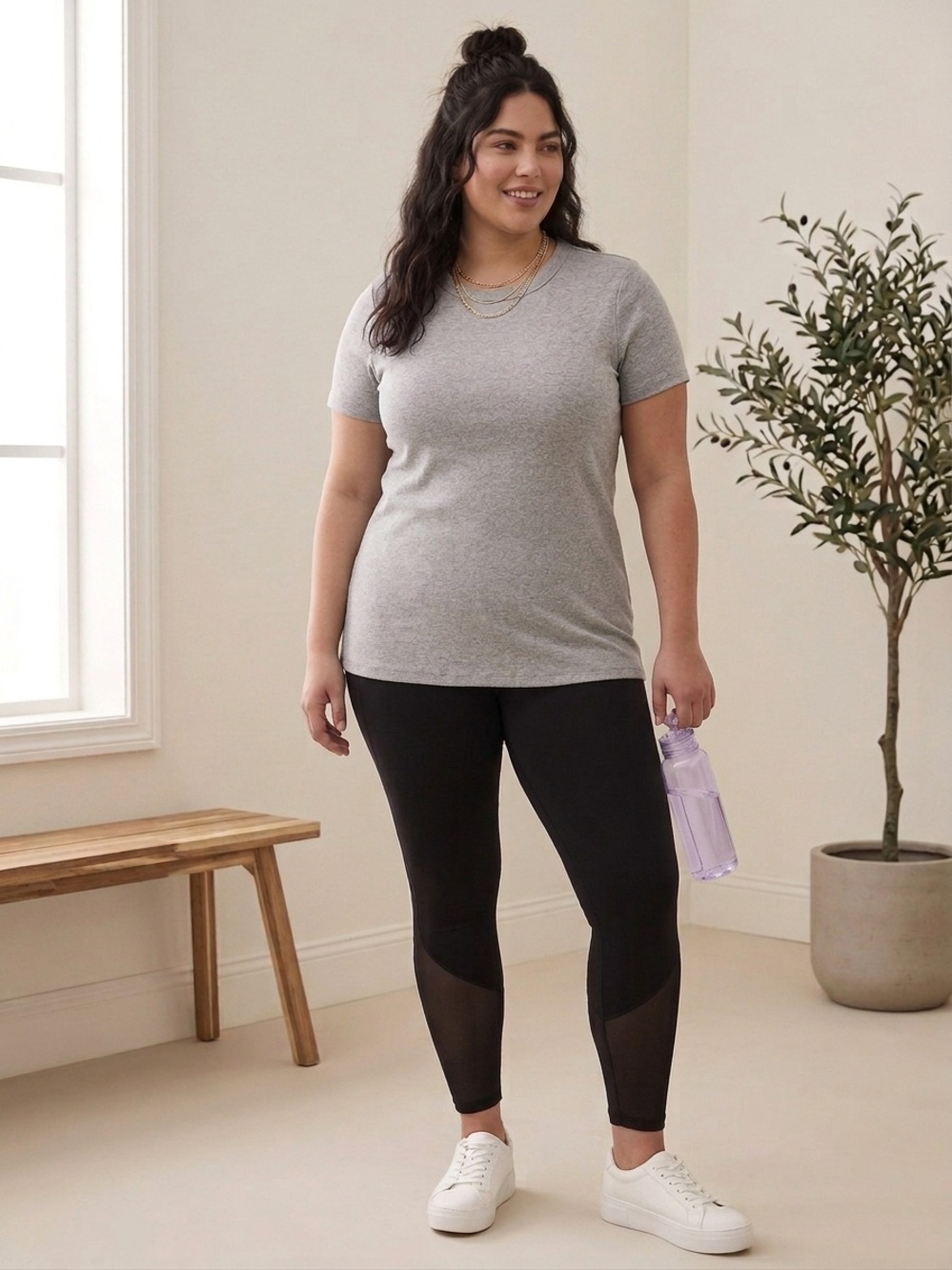 torrid Heather Gray Crewneck Short Sleeve Tee